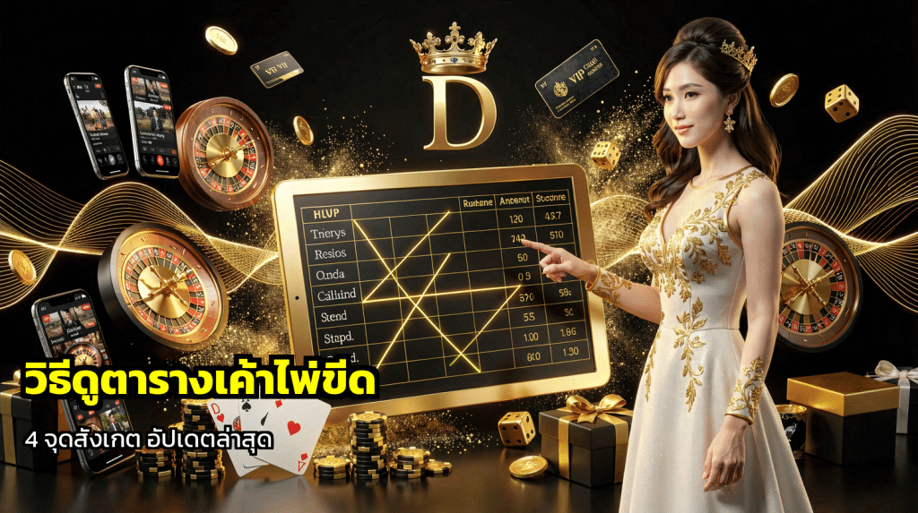 วิธีดูตารางเค้าไพ่ขีด